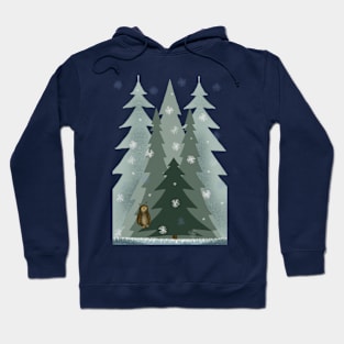 Winter in the forest Hoodie